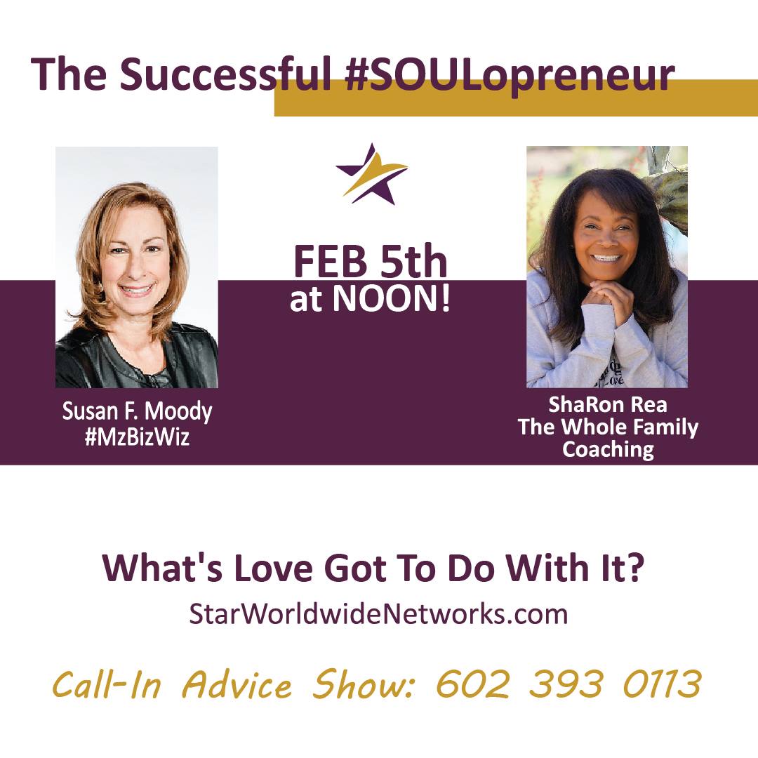 ShaRon Rea on SOULpreneur --- LIVE & Re-Play @ Online