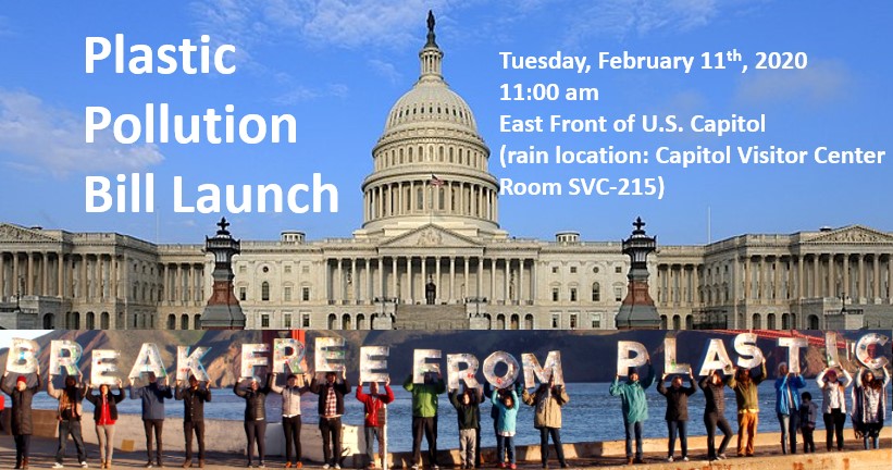 Plastic Pollution Bill Launch - Break Free from Plastic @ U.S. Capitol East Front (House side)